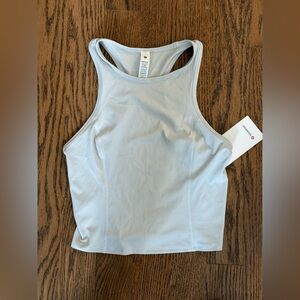 NWT Lululemon Nulux Racerback Cropped Run Tank Top Size 8 Vapor